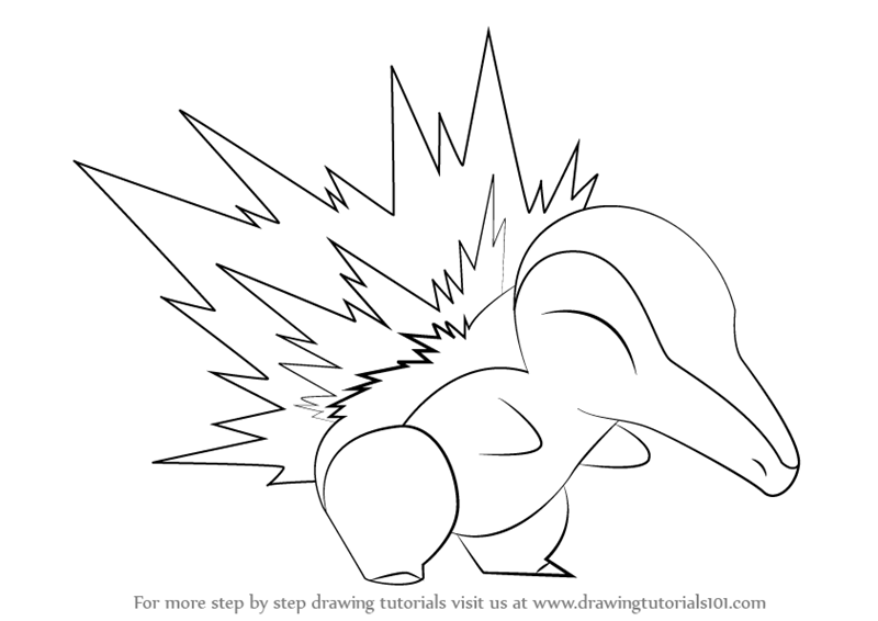 800x566 Learn How To Draw Cyndaquil From Pokemon (Pokemon) Step By Step