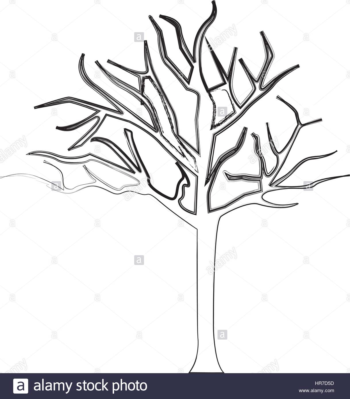 1218x1390 Silhouette Bare Oak Tree Icon Stock Vector Art Amp Illustration