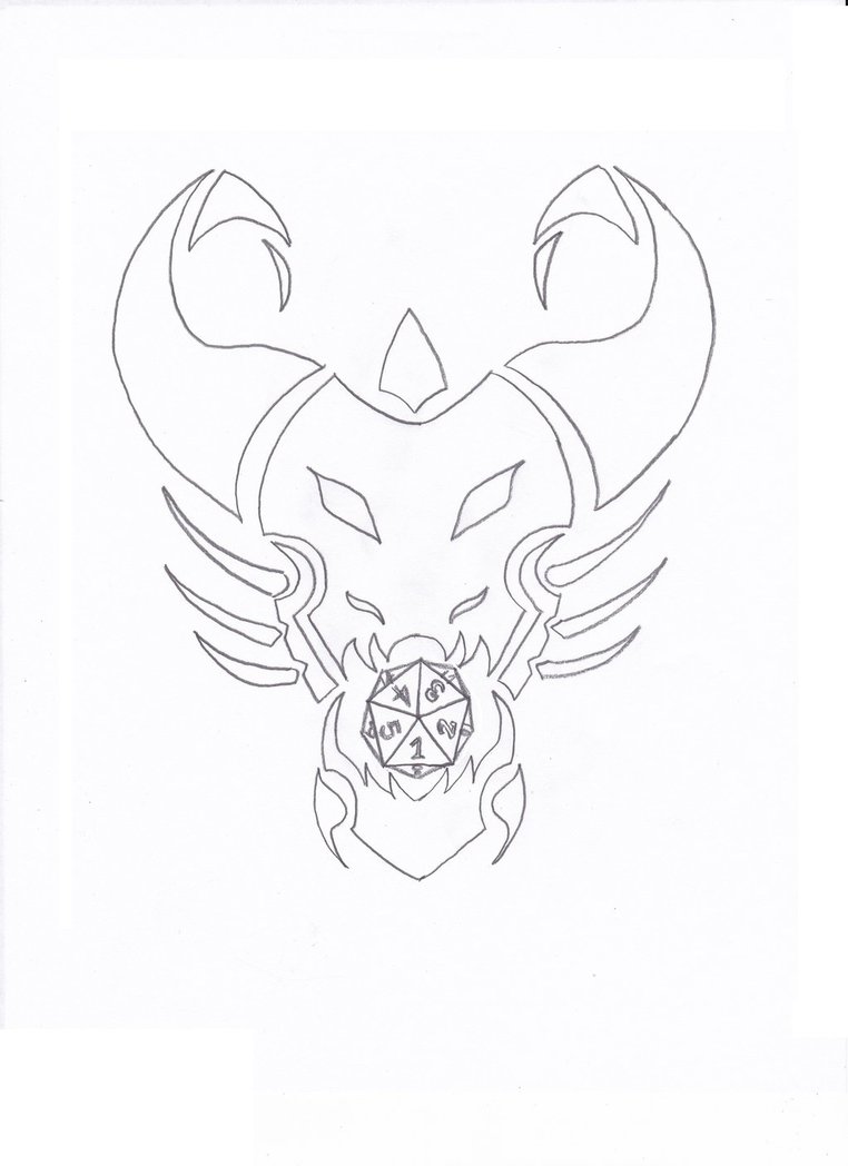 762x1048 Logo. Dragon Face And D20 By Dragon Man13