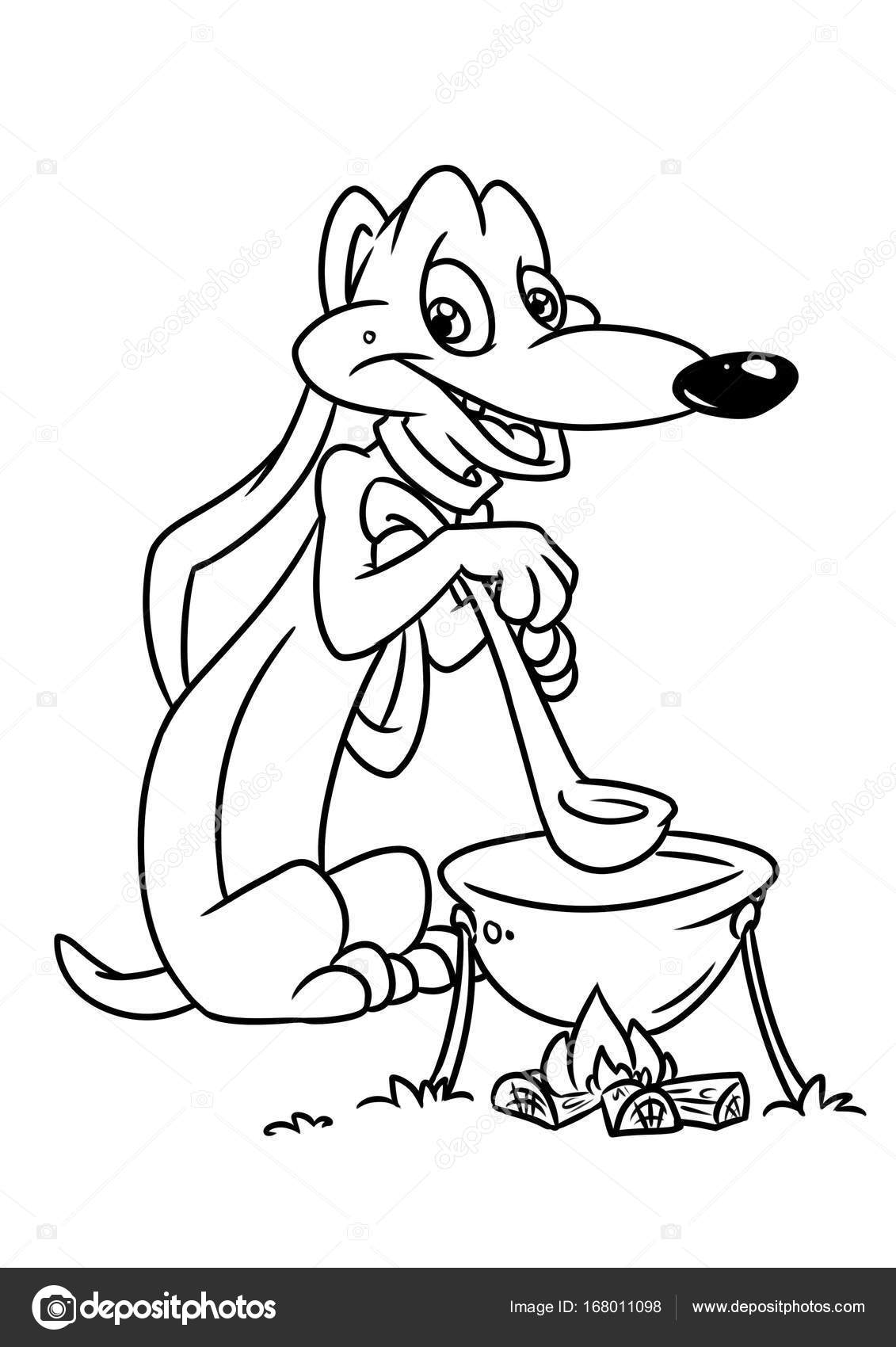 1131x1700 Page Coloring Dachshund Bonfire Cartoon Stock Photo Efengai