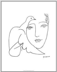 236x300 Picasso Drawing 05d Face Amp Dove Picasso And Illustrations