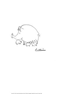 256x320 Pablo Picasso The Dog 15.75x19.75 Poster Print Art