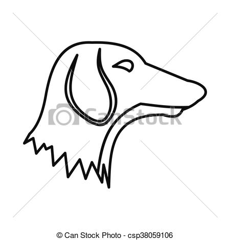 450x470 Dachshund Clipart Animal Outline