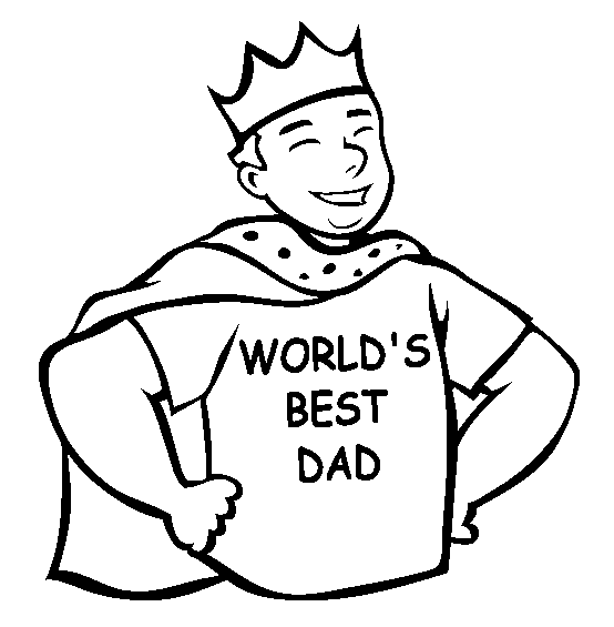 554x565 World's Best Dad Coloring Pages Of Father's Day Coloring Pages