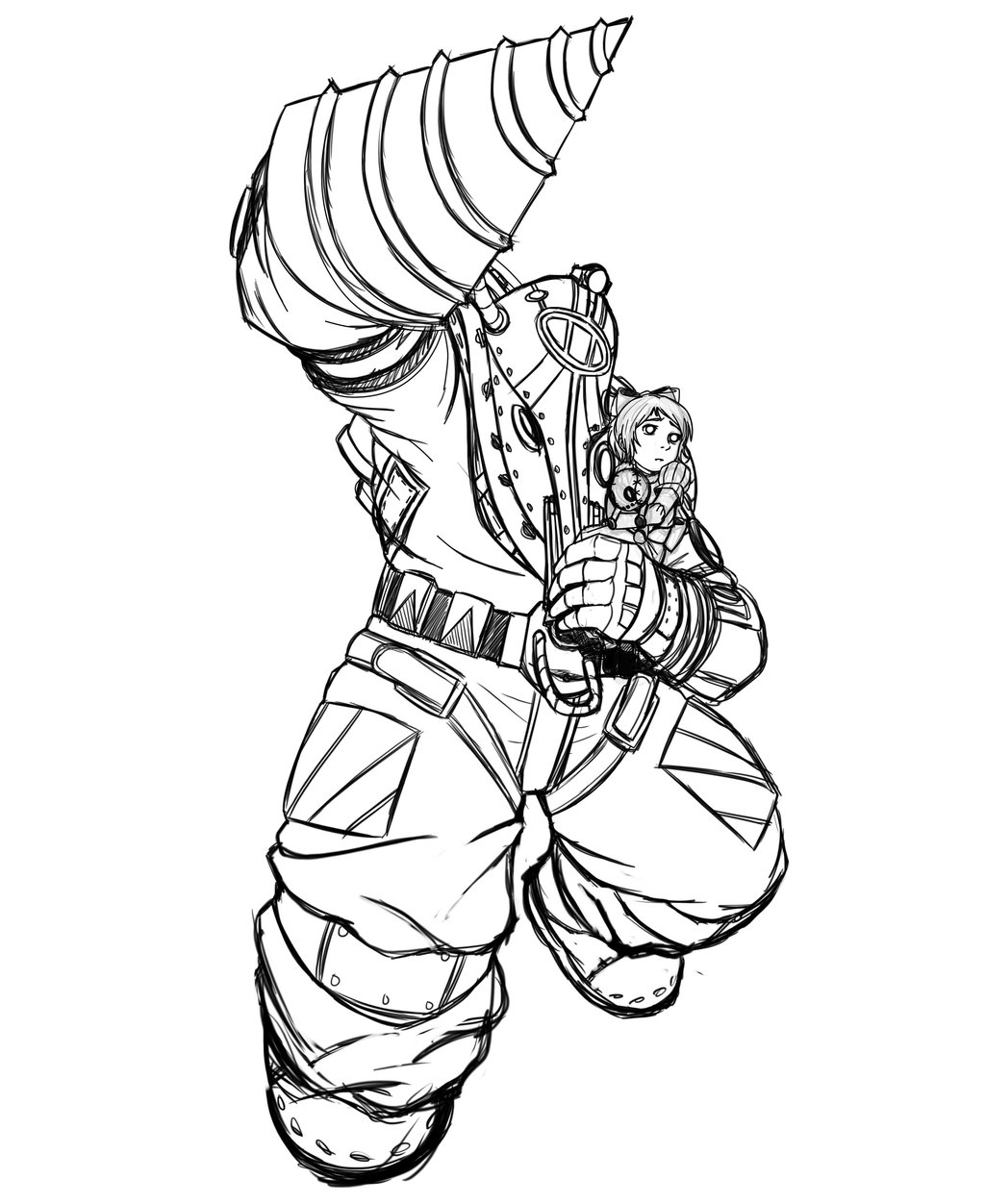 1024x1252 Big Daddy (Sketch) By Tony Arts