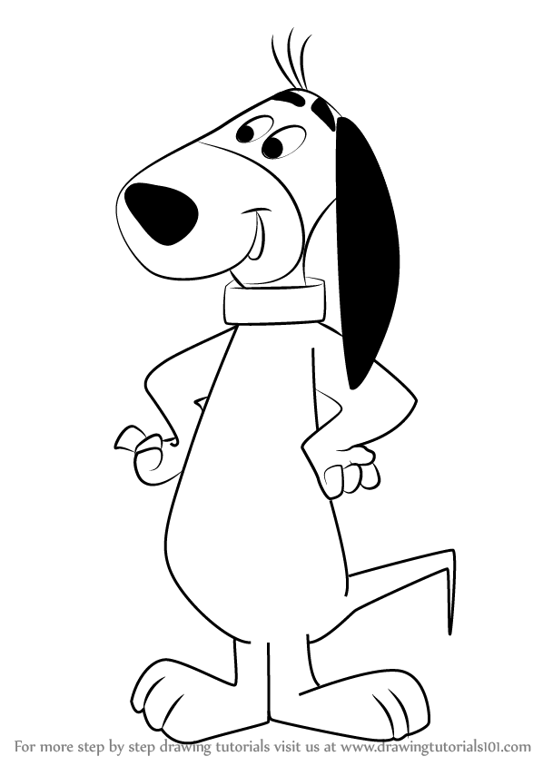 598x844 Learn How To Draw Doggie Daddy (The Quick Draw Mcgraw Show) Step