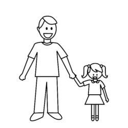 250x250 Dad Drawing, Pencil, Sketch, Colorful, Realistic Art Images