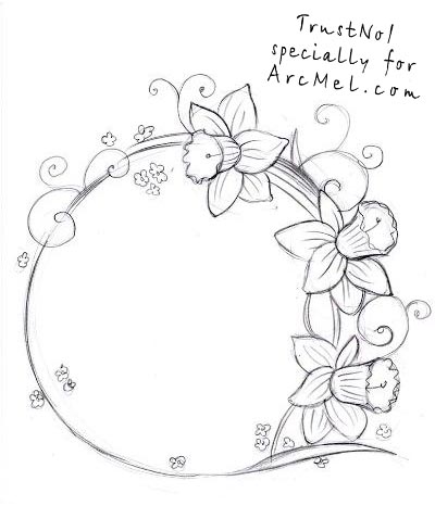 400x466 How To Draw A Narcissus Step By Step