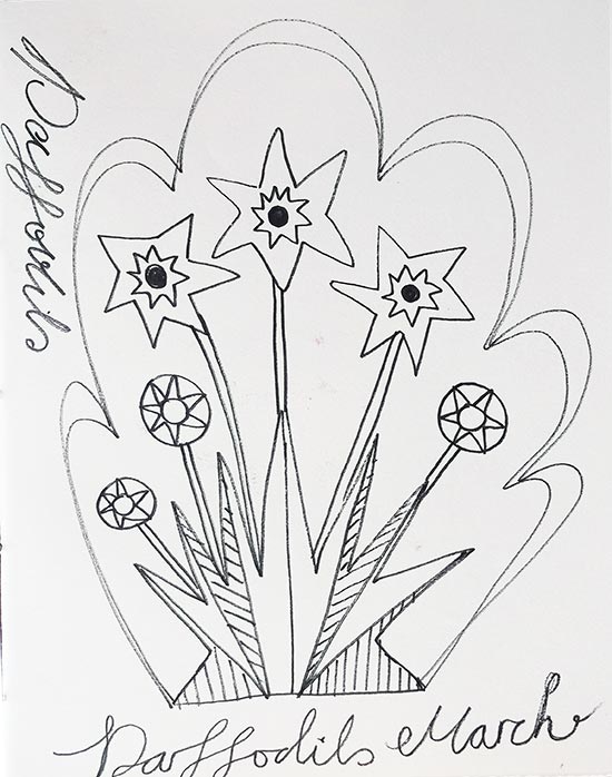 550x698 Daffodils Cat Among The Pigeons Press