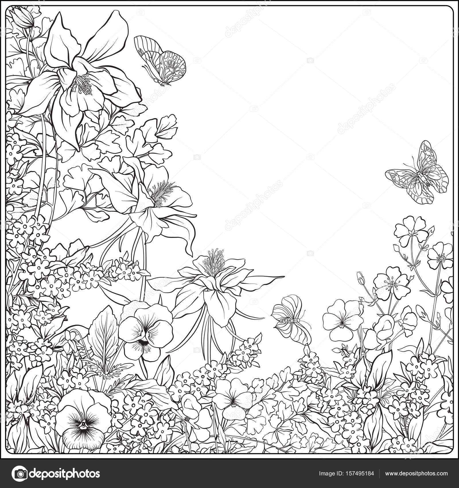 1600x1700 Composition With Spring Flowers Tulips, Daffodils, Violets,