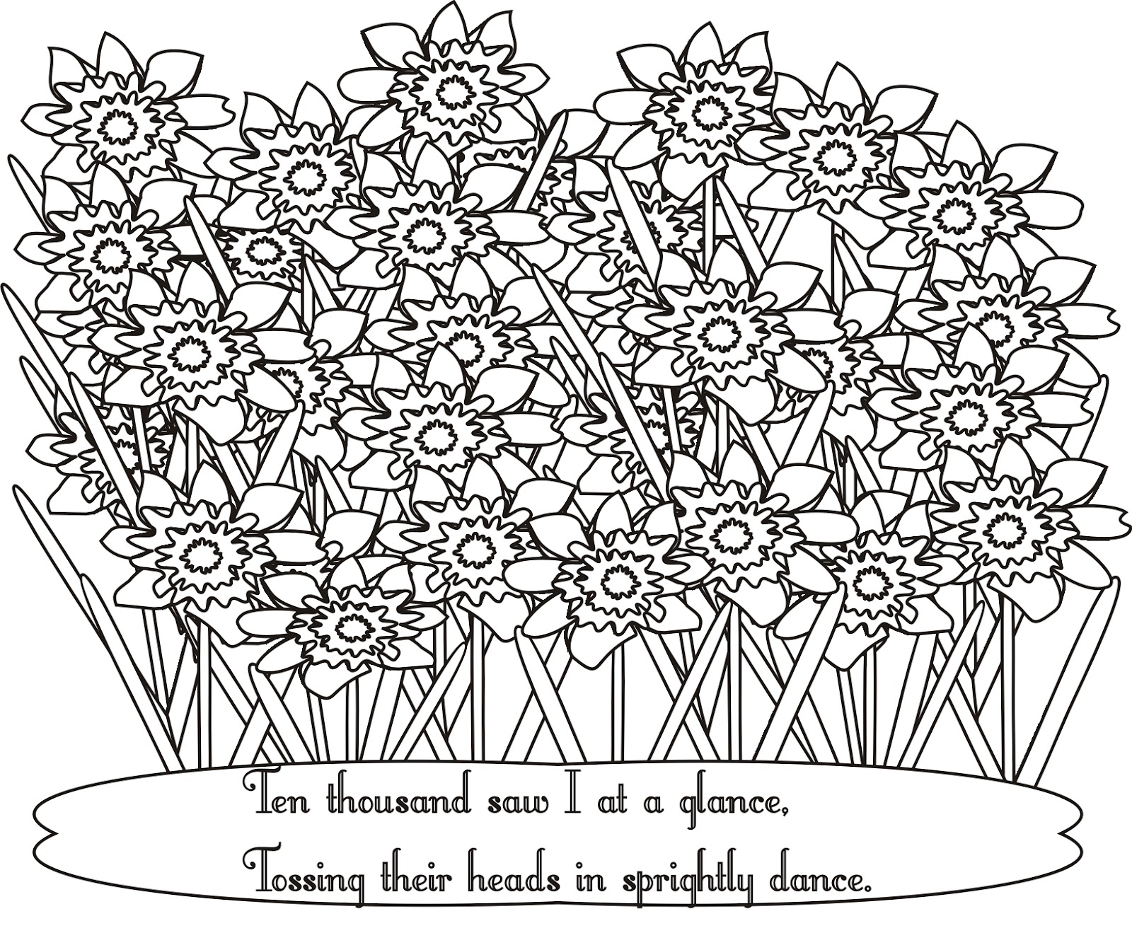 1600x1319 Crimson Cloud Card Making Supplies A Host Of Golden Daffodils