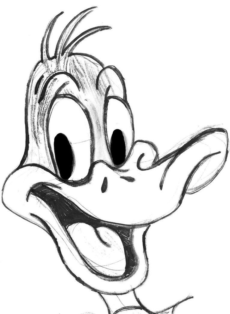 766x1043 Daffy Duck Sketch By Leevancleefiii