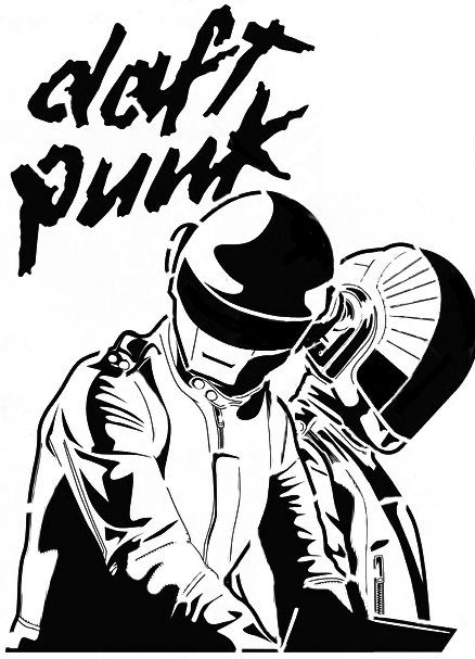 438x607 Daft Punk Stencil By Xxbernisxx