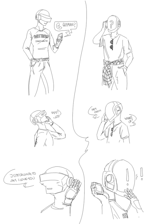 500x724 In A Daft Punk Shirt Tumblr