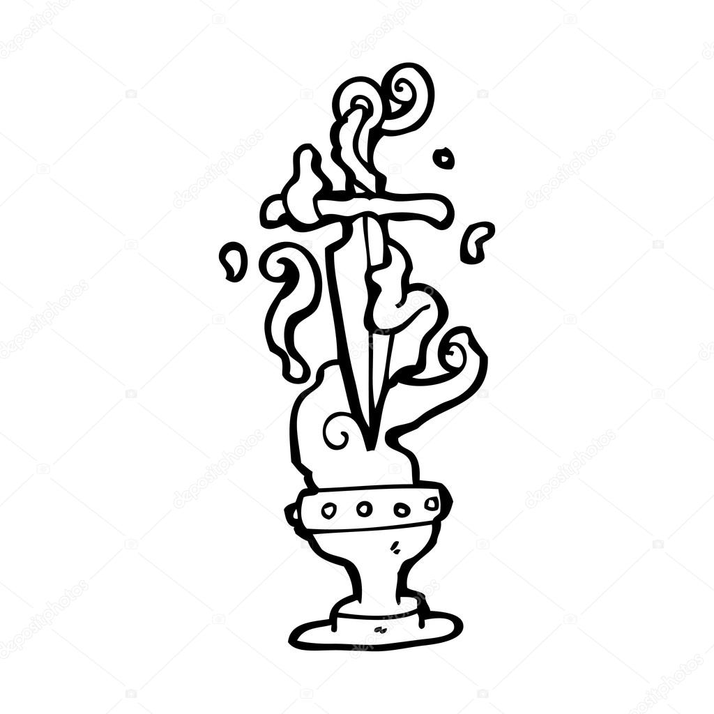 1024x1024 Dagger And Cup Drawing Stock Vector Lineartestpilot