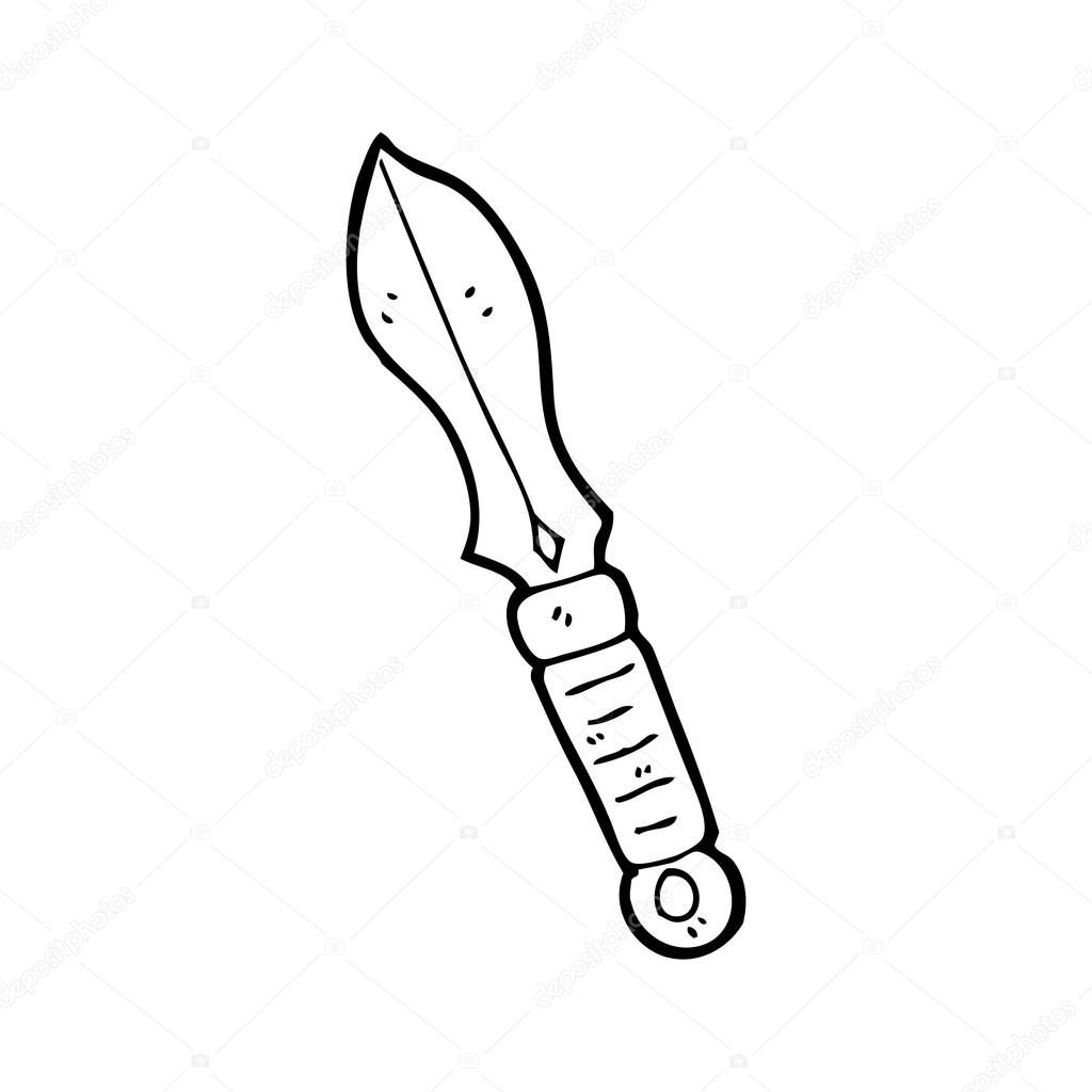 1024x1024 Leafblade Dagger Cartoon Stock Vector Lineartestpilot