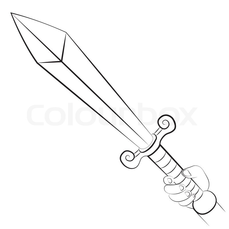 800x800 Sword Stock Vector Colourbox