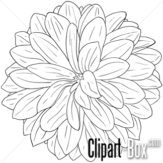 324x324 Dahlia Flower Clip Art