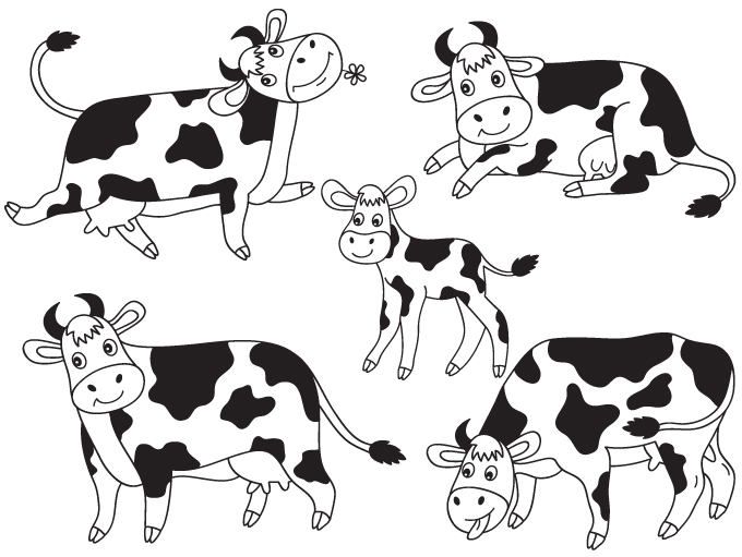 680x511 Farm Animals Clipart Milk Cow