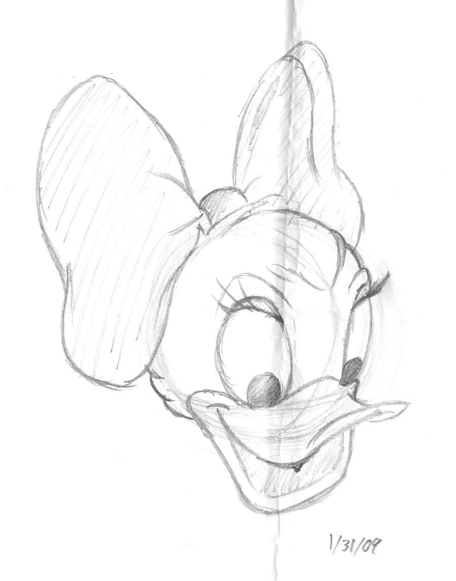 900x1145 Daisy Duck By Emizabethvansparrow