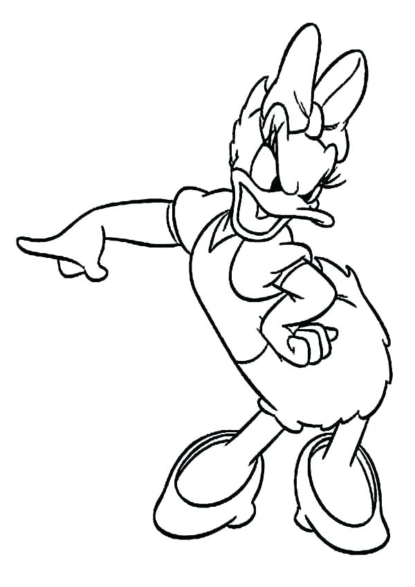 600x849 Ducks Coloring Pages Duck Coloring Page Daisy Duck Coloring Page