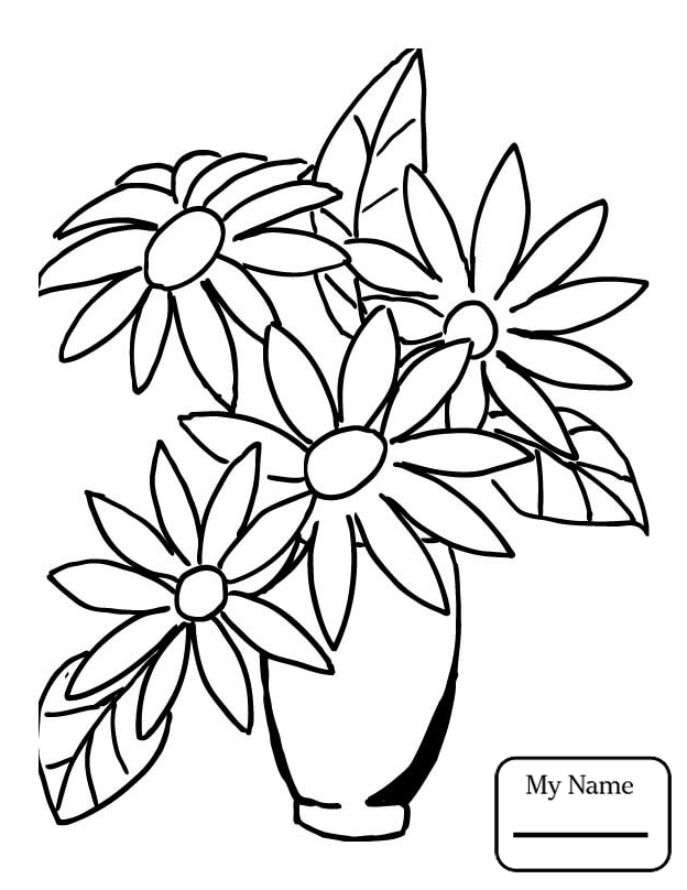 624x808 Daisy Daisies Flowers Coloring Pages For Kids