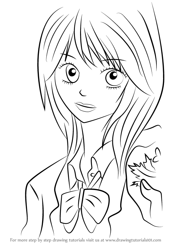 596x842 Learn How To Draw Teru Kurebayashi From Dengeki Daisy (Dengeki