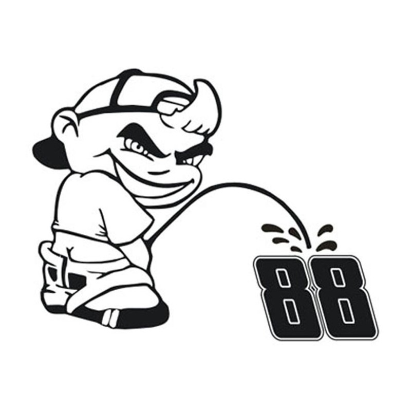 800x800 Earnhardt Jr Pee On The 88 Window Decal