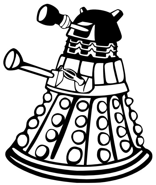 519x617 Doctor Who Dalek Metal Wall Art