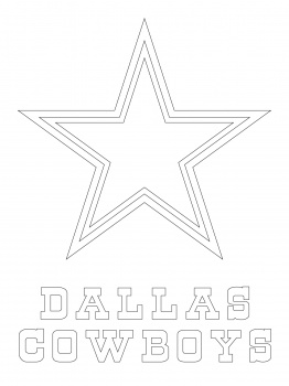 262x350 Dallas Cowboys Logo Crafts