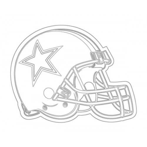500x500 Cowboys Helmet Sketch For Canvas Painting