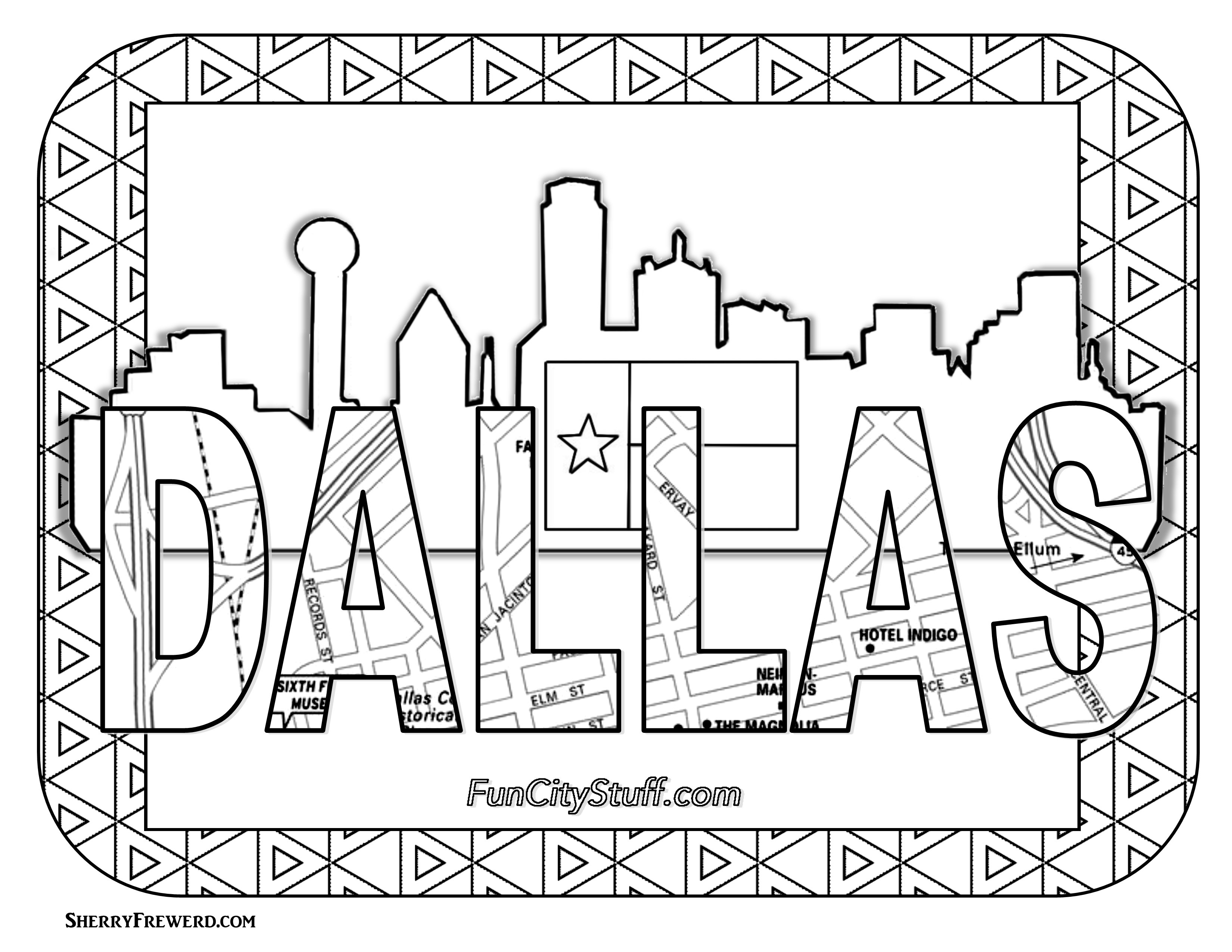 3300x2550 Texas Coloring Page Unique Color Your Cares Away Texas Style