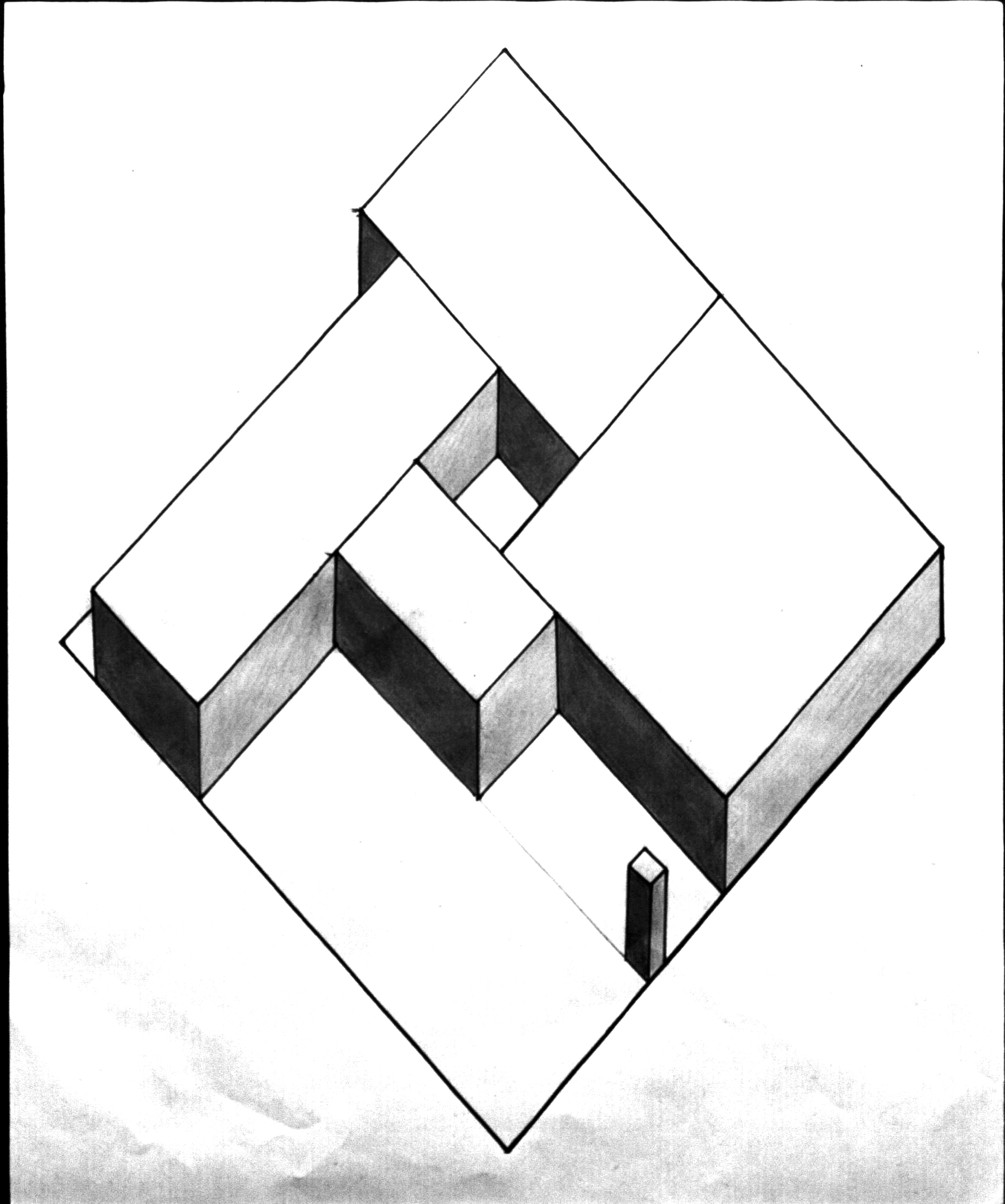 1840x2204 Axonometric Drawing