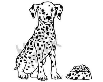 340x270 Dalmatian Sitting Etsy