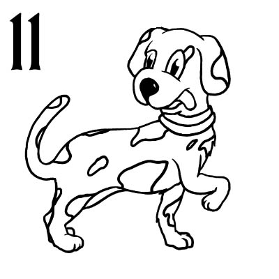 400x400 Draw Dalmatian