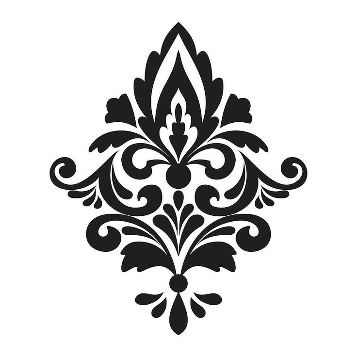 736x736 Damask Clip Art Free