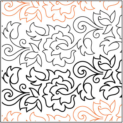 400x400 Damask Pantograph Pattern By Patricia Ritter Of Urban Elementz