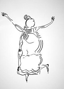 217x300 African Dance Drawings Fine Art America