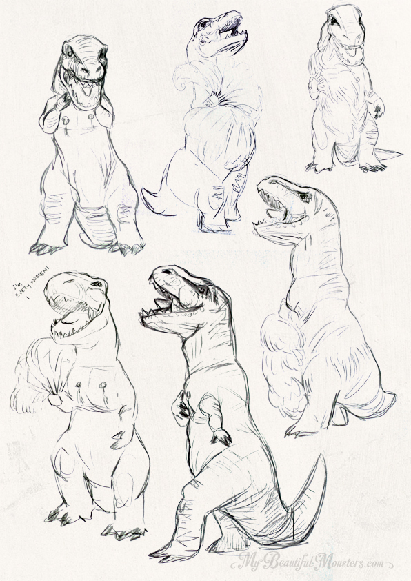 596x842 Life Drawing My Beautiful Monsters