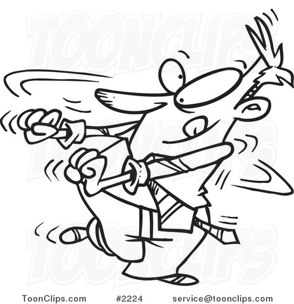 581x600 Cartoon Blacknd White Line Drawing Of Business Man Doing