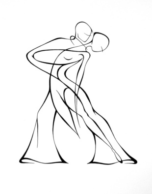 310x394 Abstract Woman Drawing