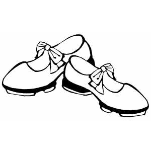 300x300 Dancing Shoes Coloring Page