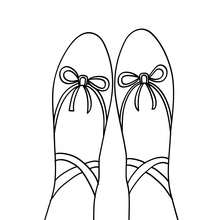 220x220 Toe Ballet Shoe Coloring Pages