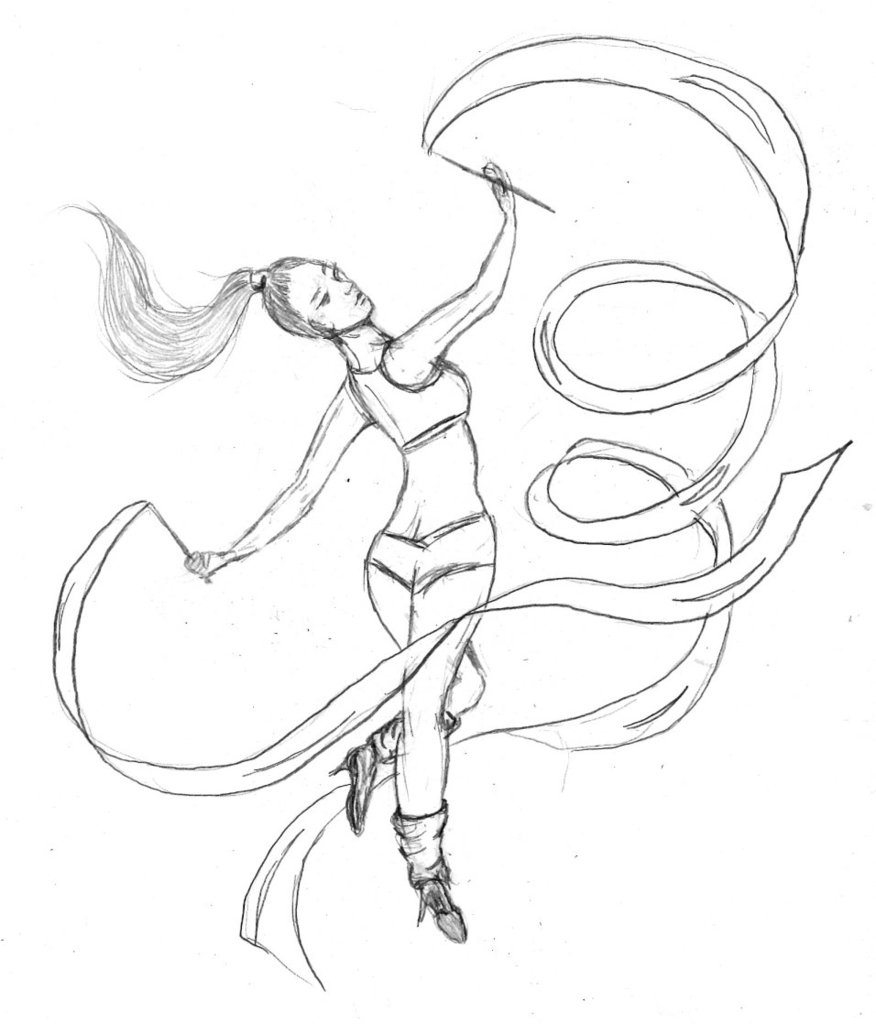 876x1024 Ribbon Dancer By Violet Amastacia