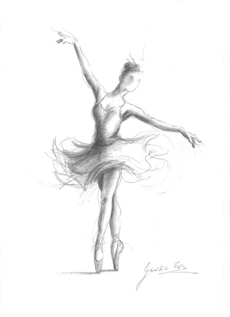 450x619 Ballerina Print Ballerina Sketch Print Of Drawing Picture