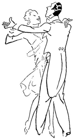 261x480 Dancing Couple Coloring Page Free Printable Coloring Pages