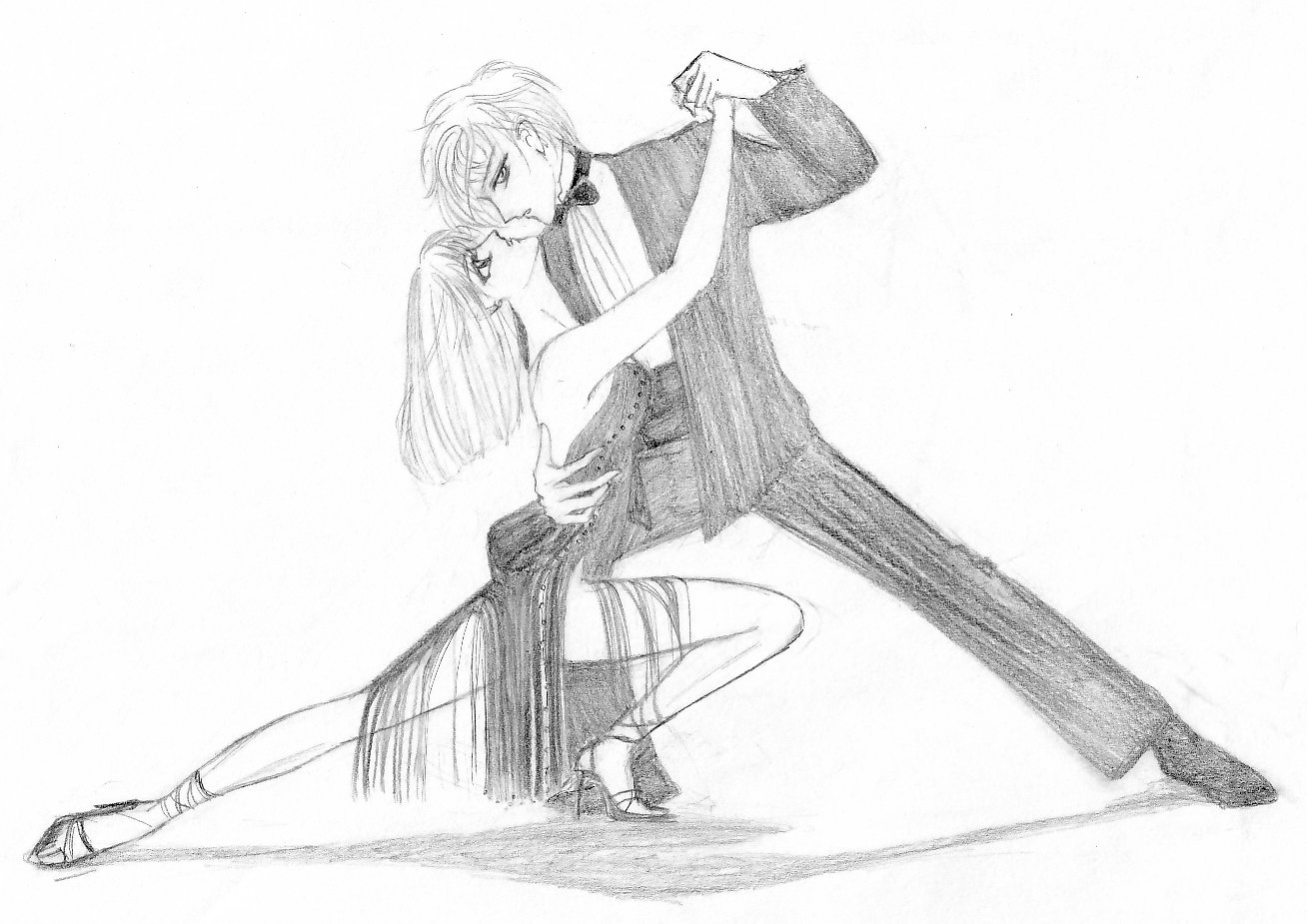 1308x925 Pencil Sketches Of Couples Dancing Drawn Dancer Ballroom Dance