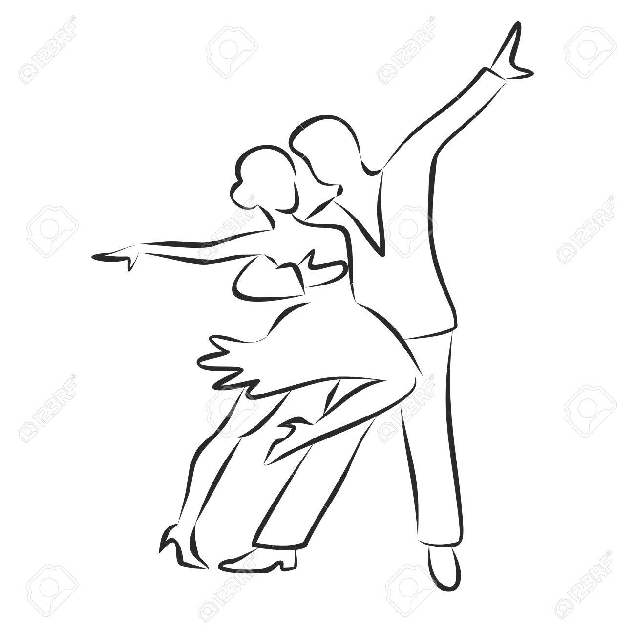 Dancing Couple Drawing at GetDrawings | Free download