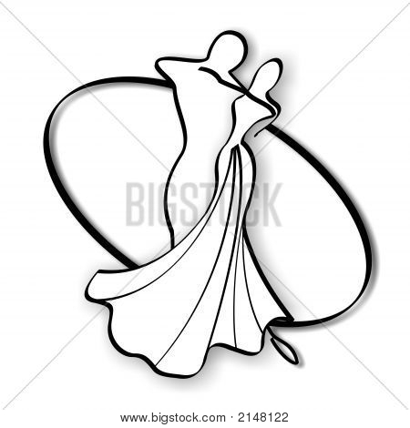 450x470 Ballroom Dancing Couple Images, Illustrations, Vectors