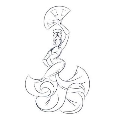 374x393 Resultado De Imagen De Draw Flamenco Dancer Gypsi